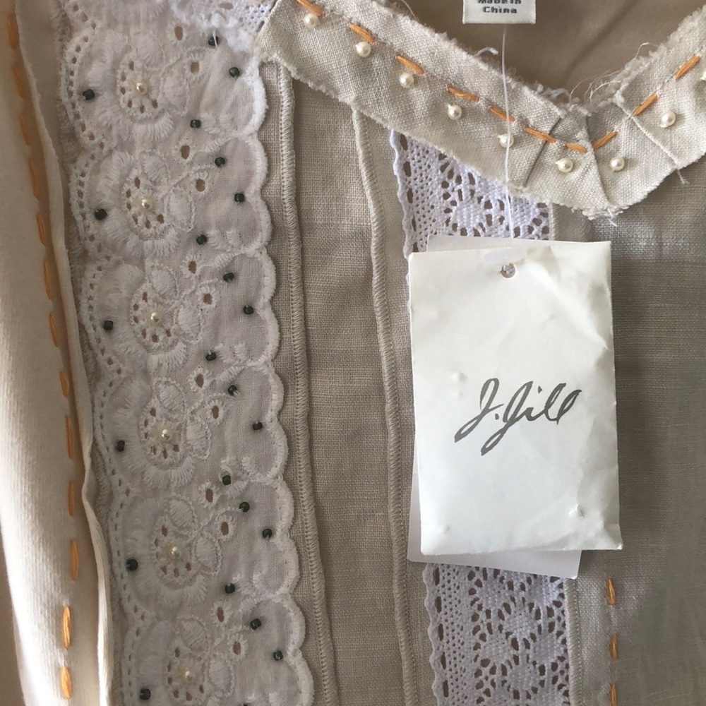 J. Jill Lace beaded top - Picture 3 of 10